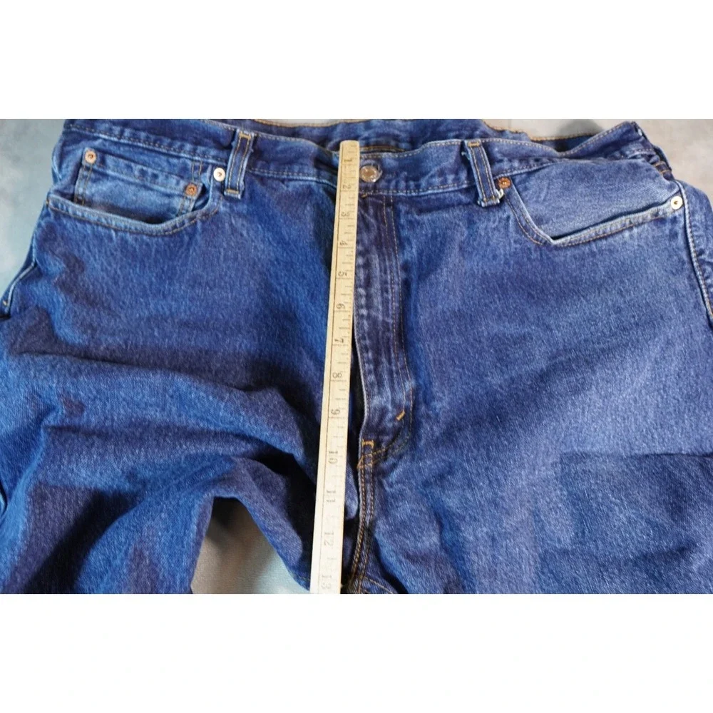 Levis 550 Relaxed Fit Straight Leg Jeans 42X30 Blue 5 Pocket Red Tab Denim Pants